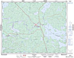 NTS 50k map for Lac Seul, Ontario