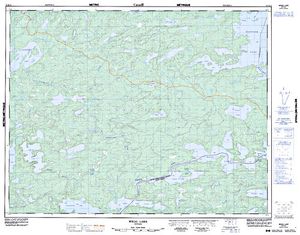 NTS 50k map for English River, Ontario