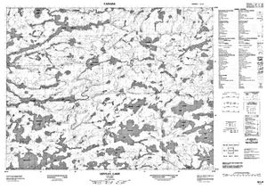 NTS 50k map for Separation Lake, Ontario