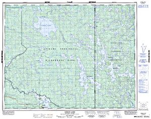 NTS 50k map for Wallace Lake, Manitoba