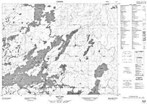 NTS 50k map for Gullrock Lake, Ontario