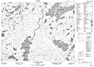 NTS 50k map for Kirkness Lake, Ontario