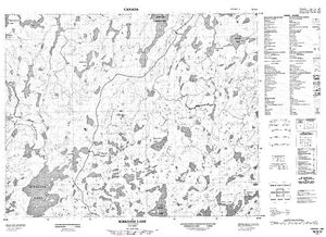 NTS 50k map for Berens Lake, Ontario
