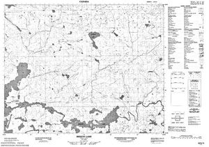 NTS 50k map for Berens Lake, Ontario