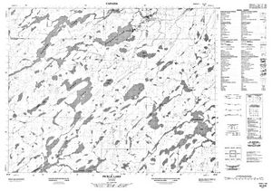 NTS 50k map for Coucheemoskog River, Ontario
