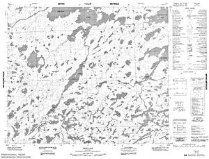 NTS 50k map for Bolton River, Manitoba