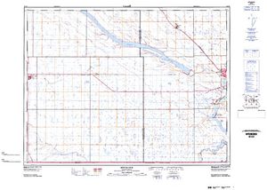 NTS 50k map for Souris River, Saskatchewan