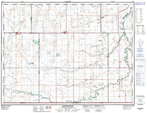 NTS 50k map for Souris River, Saskatchewan