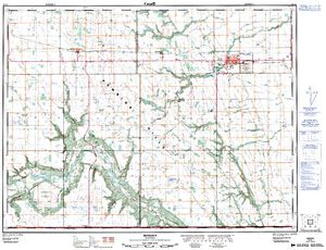 NTS 50k map for Deadhorse Creek, Manitoba