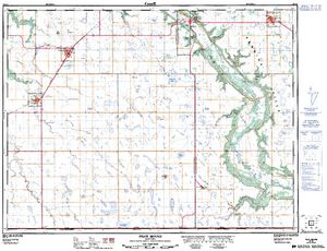 NTS 50k map for Mary Jane Creek, Manitoba