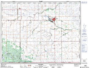 NTS 50k map for William Lake, Manitoba