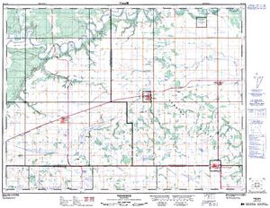 NTS 50k map for Assiniboine River, Saskatchewan