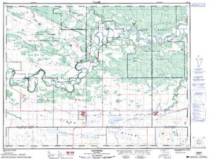 NTS 50k map for Marshs Lake, Manitoba