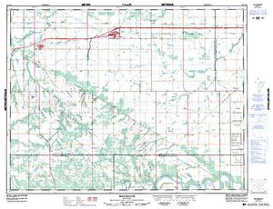 NTS 50k map for Assiniboine River, Saskatchewan