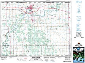 NTS 50k map for Assiniboine River, Saskatchewan