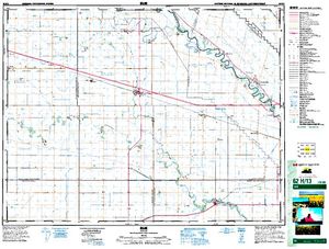 NTS 50k map for Assiniboine River, Saskatchewan