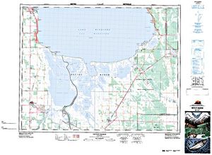 NTS 50k map for Lake Winnipeg, Manitoba