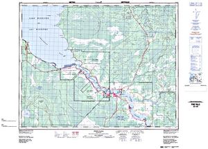 NTS 50k map for Lake Winnipeg, Manitoba