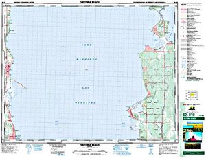 NTS 50k map for Lake Winnipeg, Manitoba