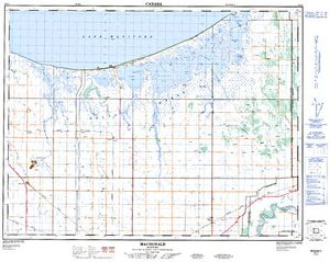 NTS 50k map for Assiniboine River, Saskatchewan