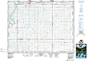 NTS 50k map for Little Saskatchewan River, Manitoba