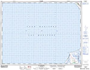 NTS 50k map for Lake Manitoba, Manitoba