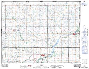 NTS 50k map for Little Saskatchewan River, Manitoba