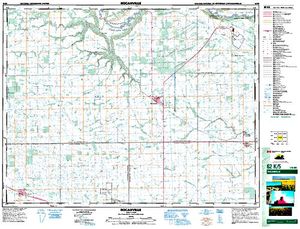 NTS 50k map for Welwyn Reservoir, Saskatchewan