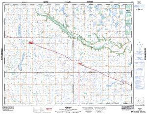 NTS 50k map for Little Saskatchewan River, Manitoba