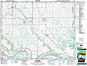 NTS 50k map for Qu'Appelle River, Saskatchewan