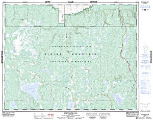 NTS 50k map for Little Saskatchewan River, Manitoba