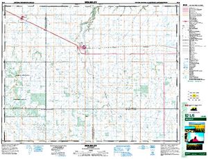 NTS 50k map for Wolfe Creek, Saskatchewan