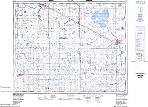 NTS 50k map for Foam Lake, Saskatchewan