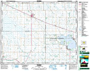 NTS 50k map for Fishing Lake, Saskatchewan