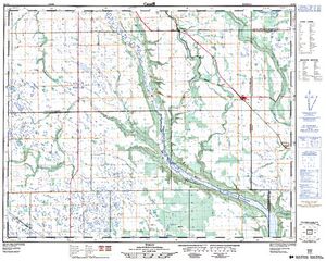 NTS 50k map for Assiniboine River, Saskatchewan