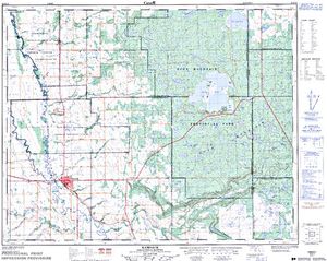 NTS 50k map for Madge Lake, Saskatchewan