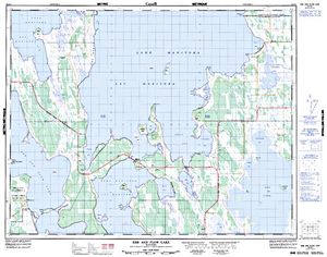 NTS 50k map for Lake Manitoba, Manitoba