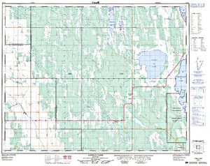 NTS 50k map for Lake Manitoba, Manitoba