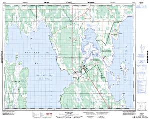 NTS 50k map for Lake Manitoba, Manitoba