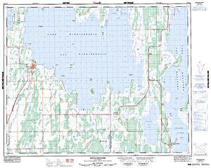 NTS 50k map for Lake Winnipegosis, Manitoba