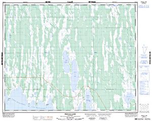 NTS 50k map for Lake Manitoba, Manitoba