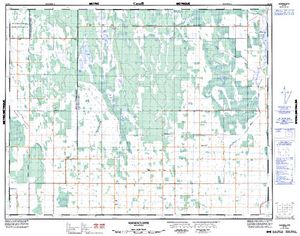 NTS 50k map for Lake Winnipeg, Manitoba