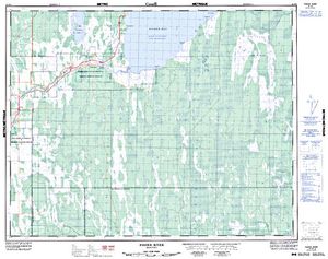 NTS 50k map for Lake Winnipeg, Manitoba