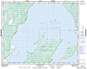 NTS 50k map for Lake Winnipeg, Manitoba