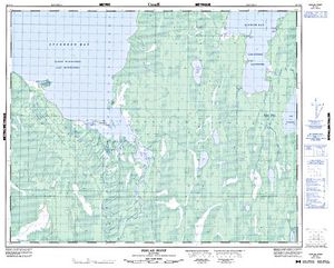 NTS 50k map for Lake Winnipeg, Manitoba