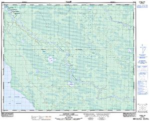NTS 50k map for Lake Winnipeg, Manitoba