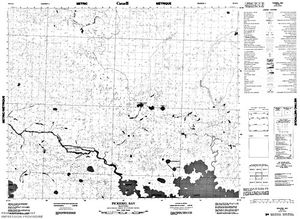 NTS 50k map for North Poplar River, Manitoba