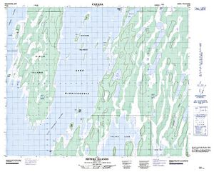 NTS 50k map for Lake Winnipegosis, Manitoba