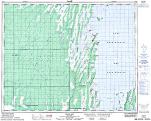 NTS 50k map for Lake Winnipegosis, Manitoba