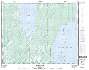 NTS 50k map for Lake Winnipegosis, Manitoba